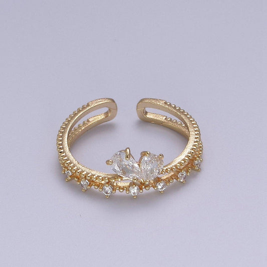 Gold Double Band Ring