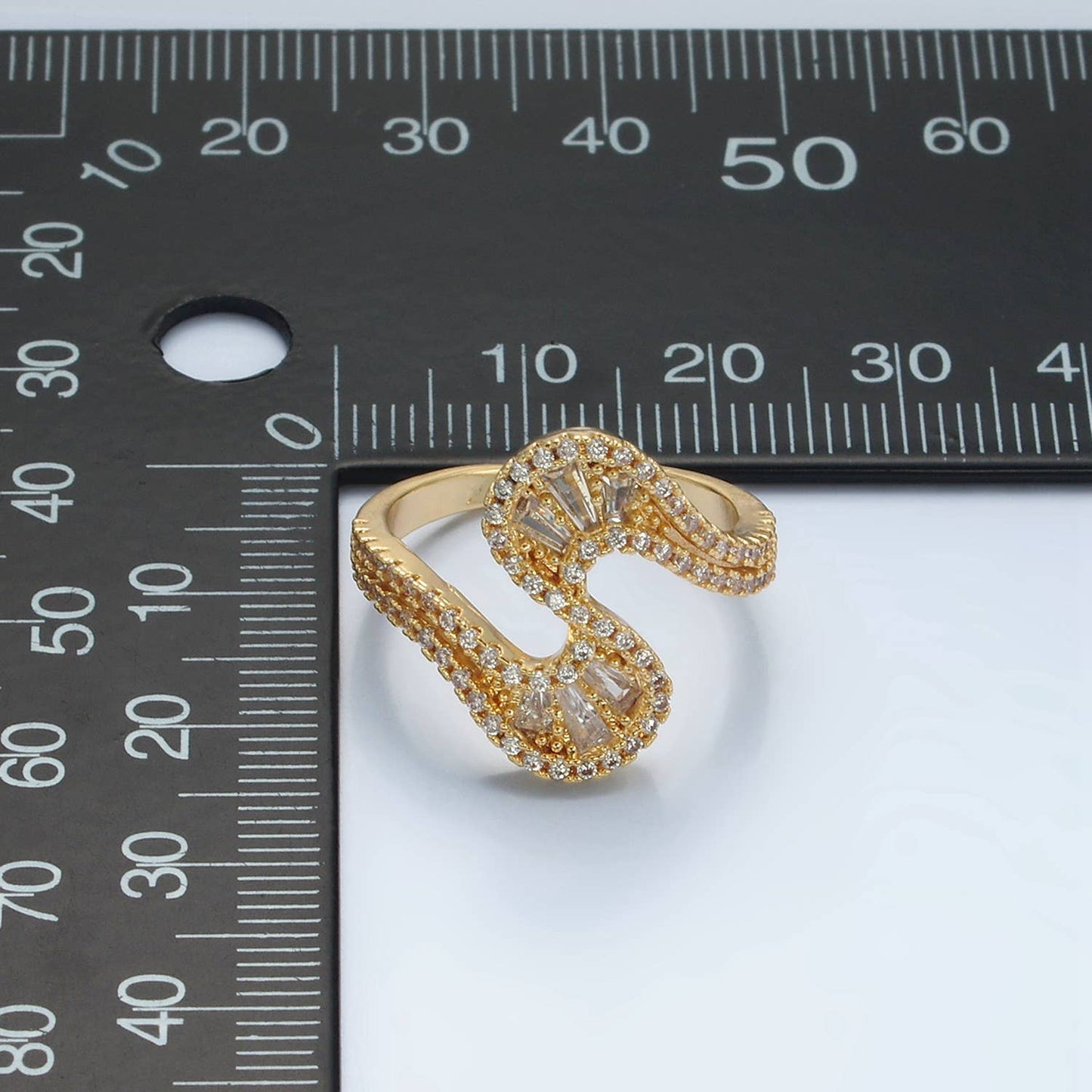 Paved Curved Ring