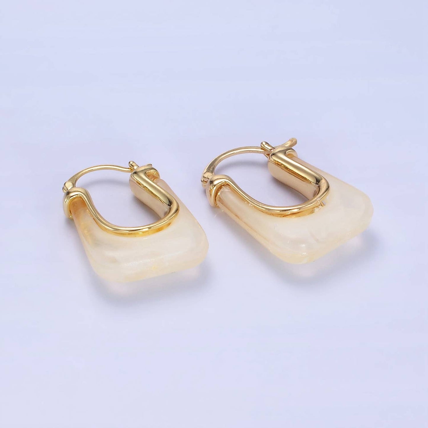 Rectangular Latch Earrings