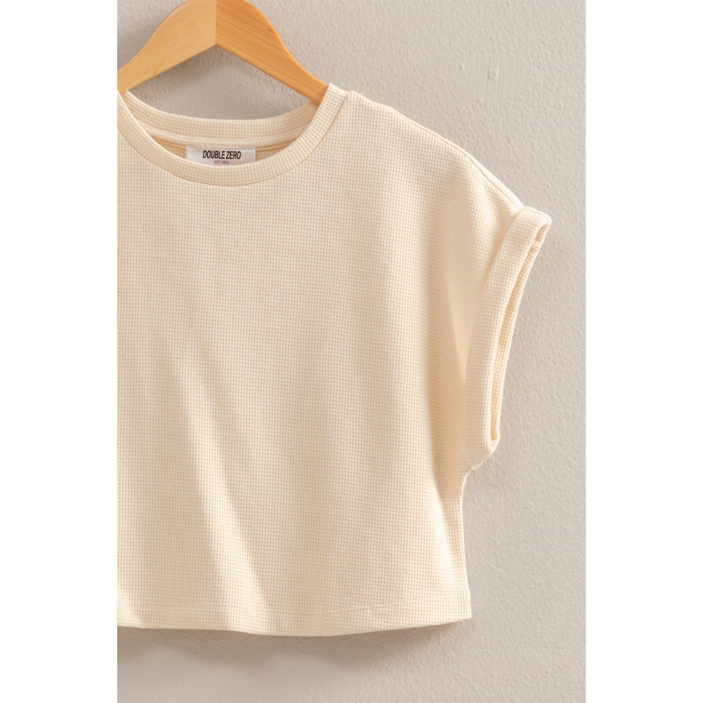Waffle Knit Crop Top