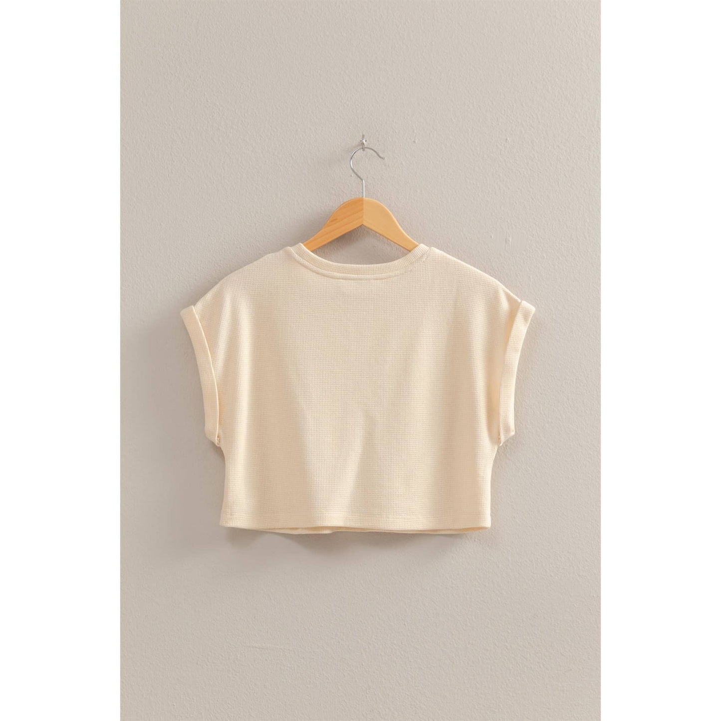 Waffle Knit Crop Top