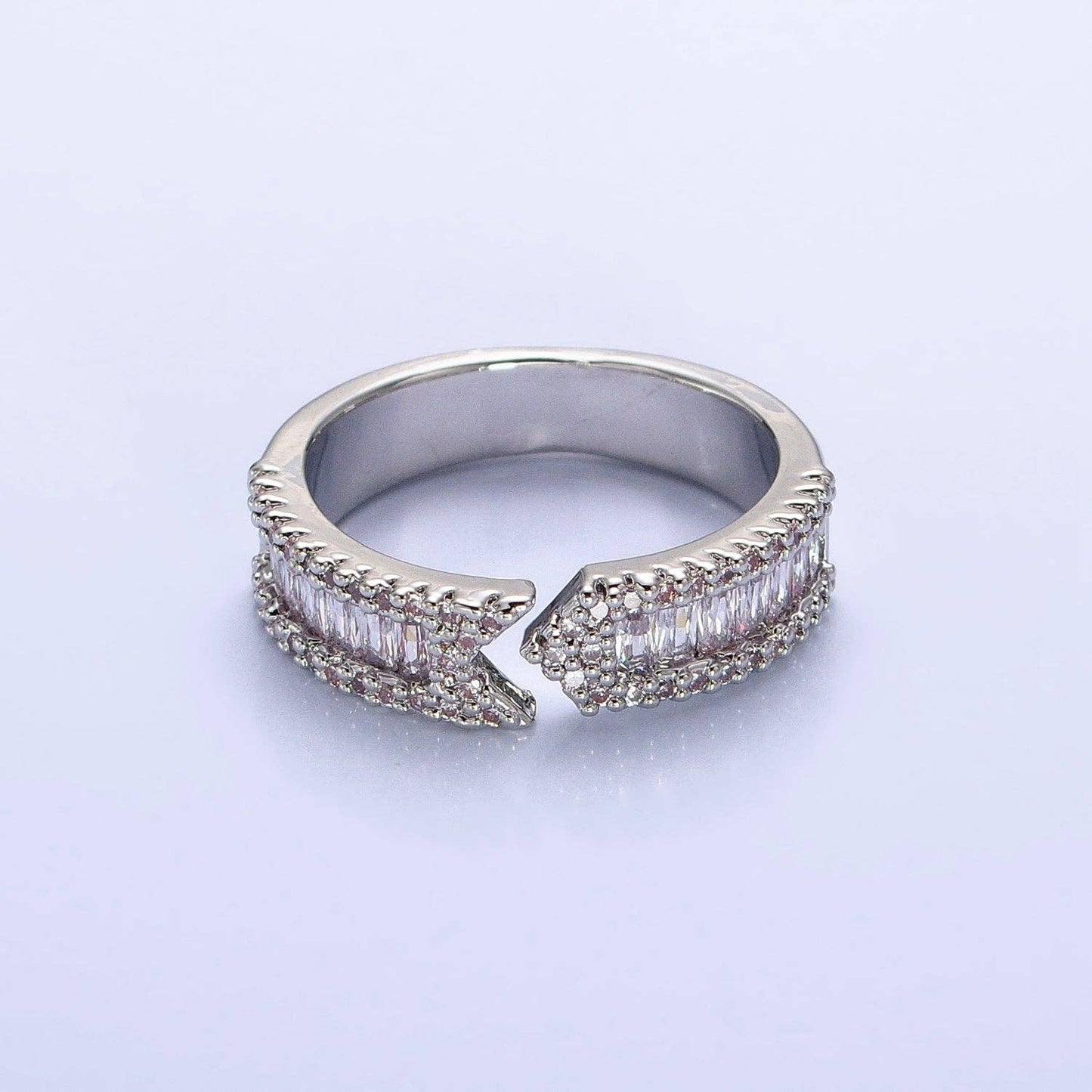 Silver Arrow Band Ring