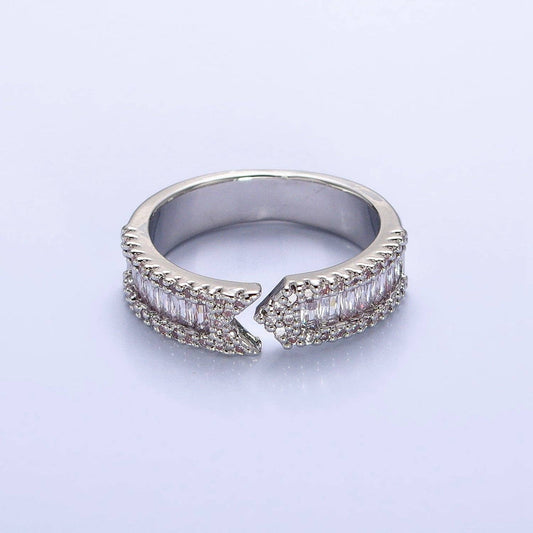 Silver Arrow Band Ring