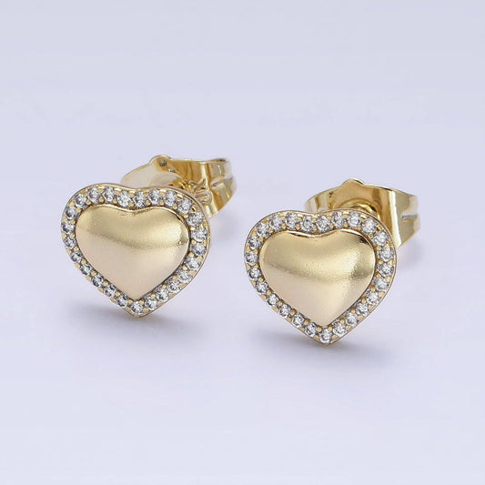 Heart Stud Earrings