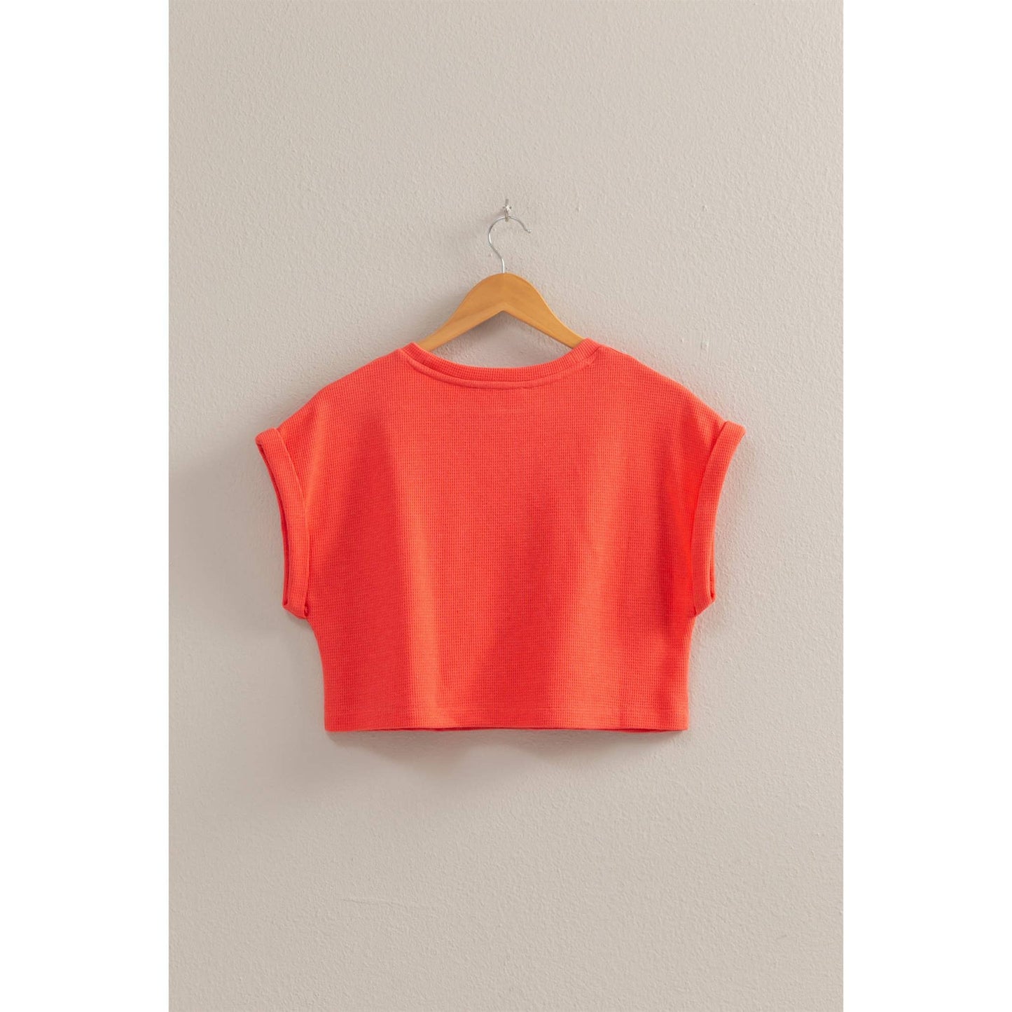 Waffle Knit Crop Top